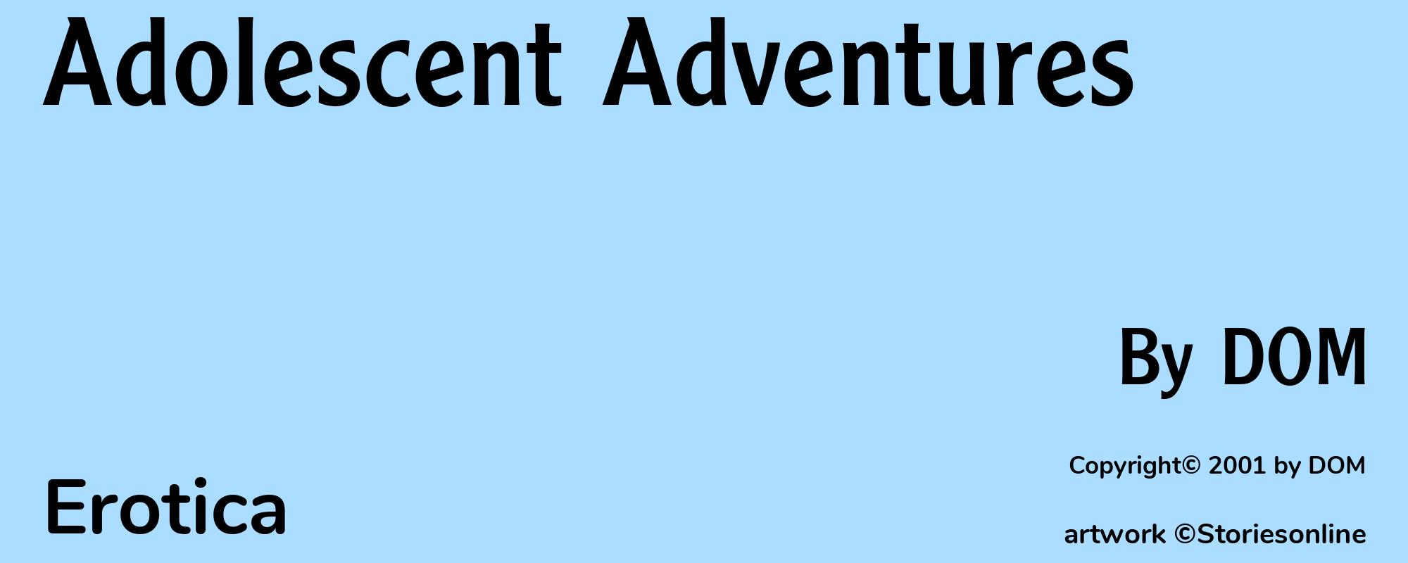 Adolescent Adventures - Cover