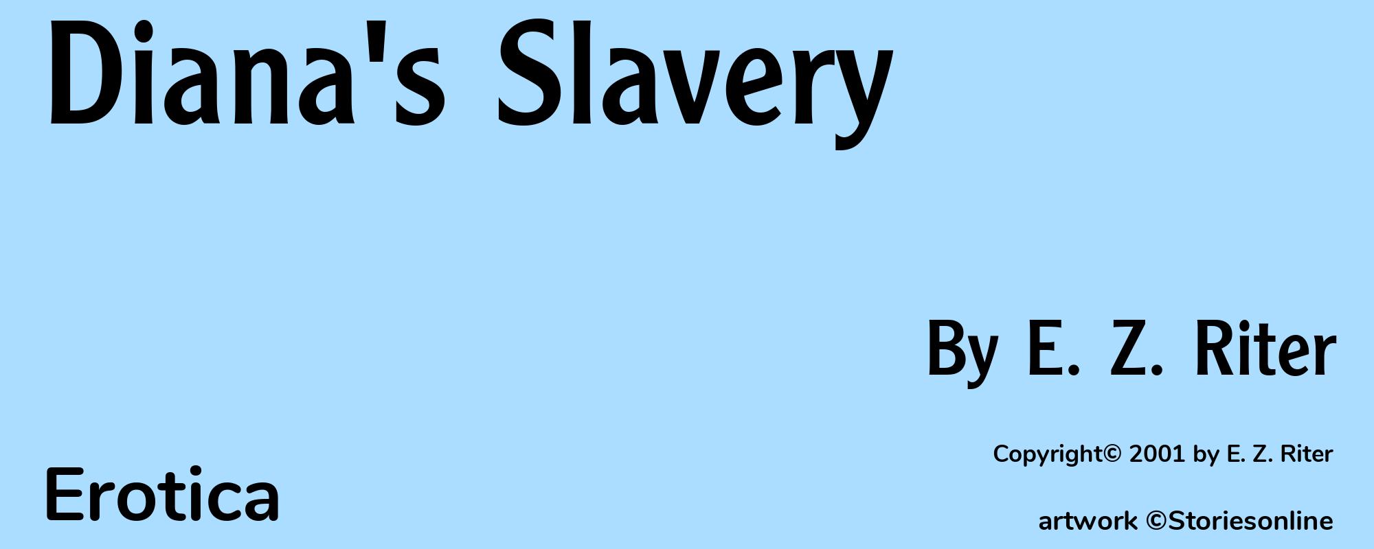 Diana's Slavery - Cover