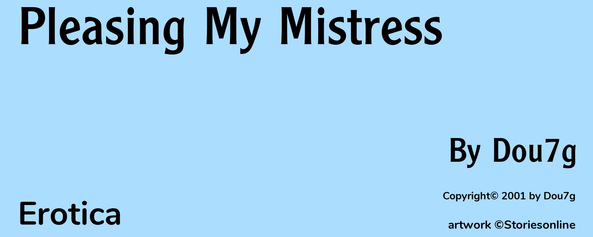 Pleasing My Mistress - Cover