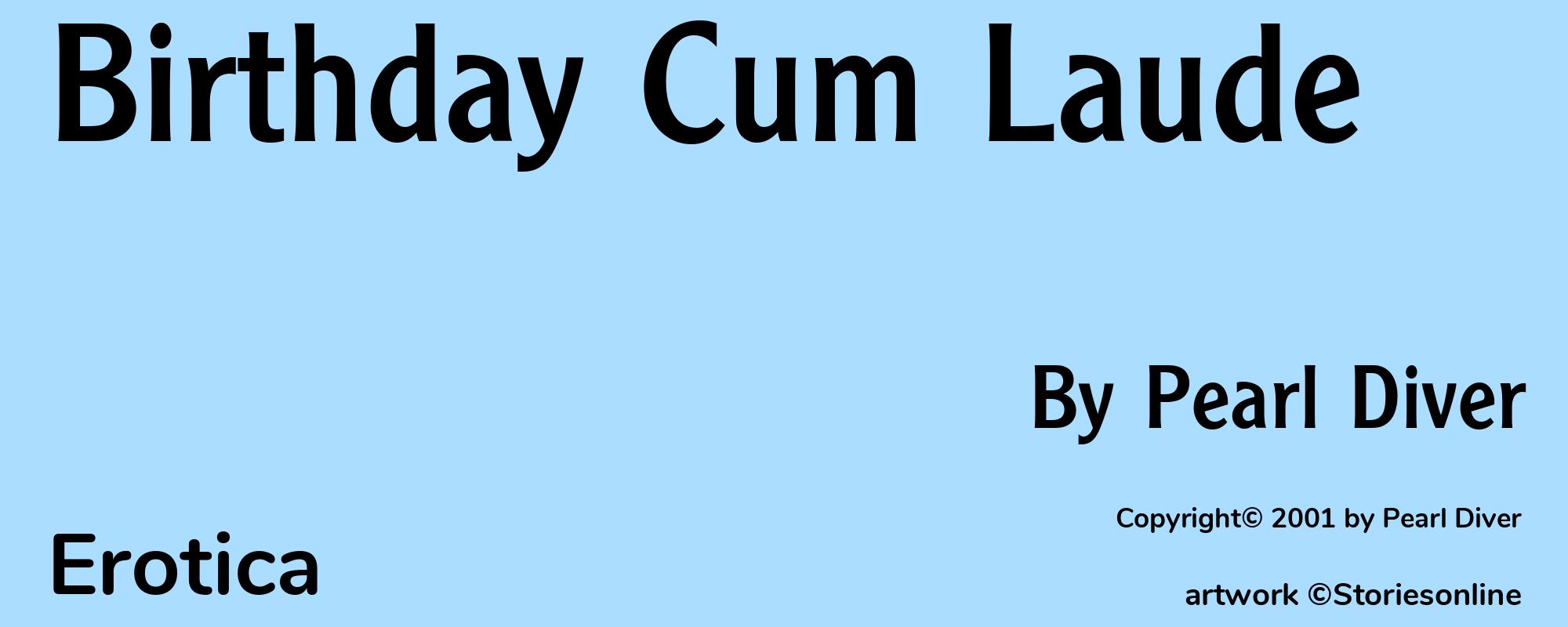 Birthday Cum Laude - Cover