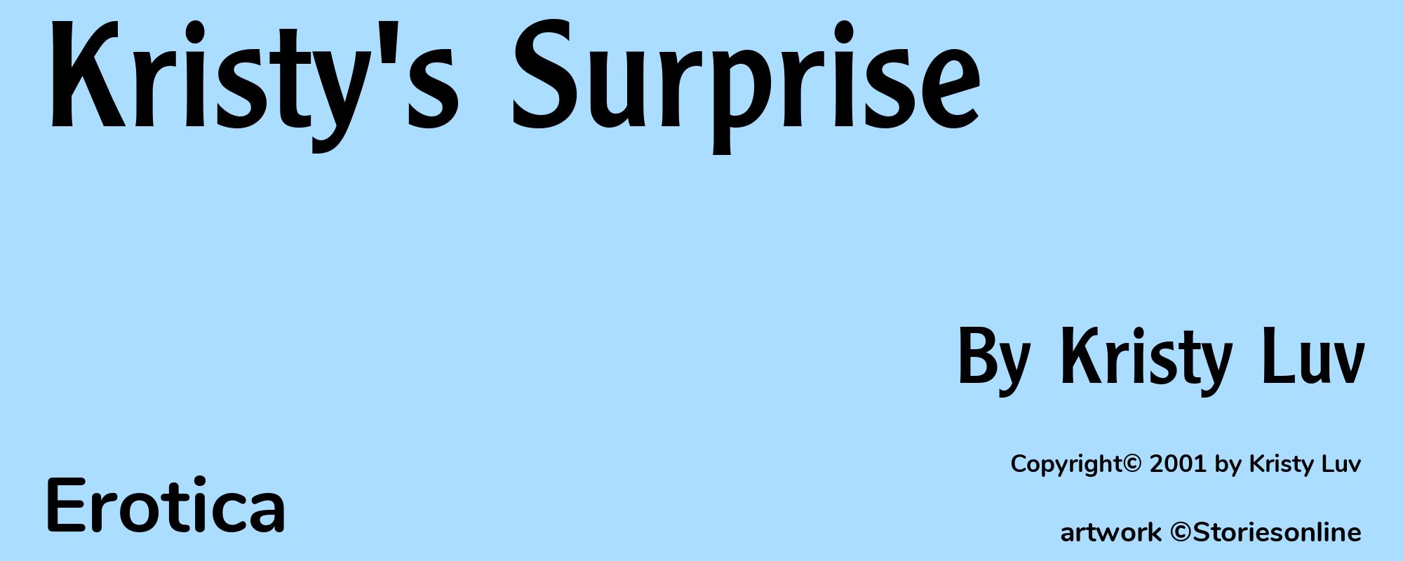 Kristy's Surprise - Cover