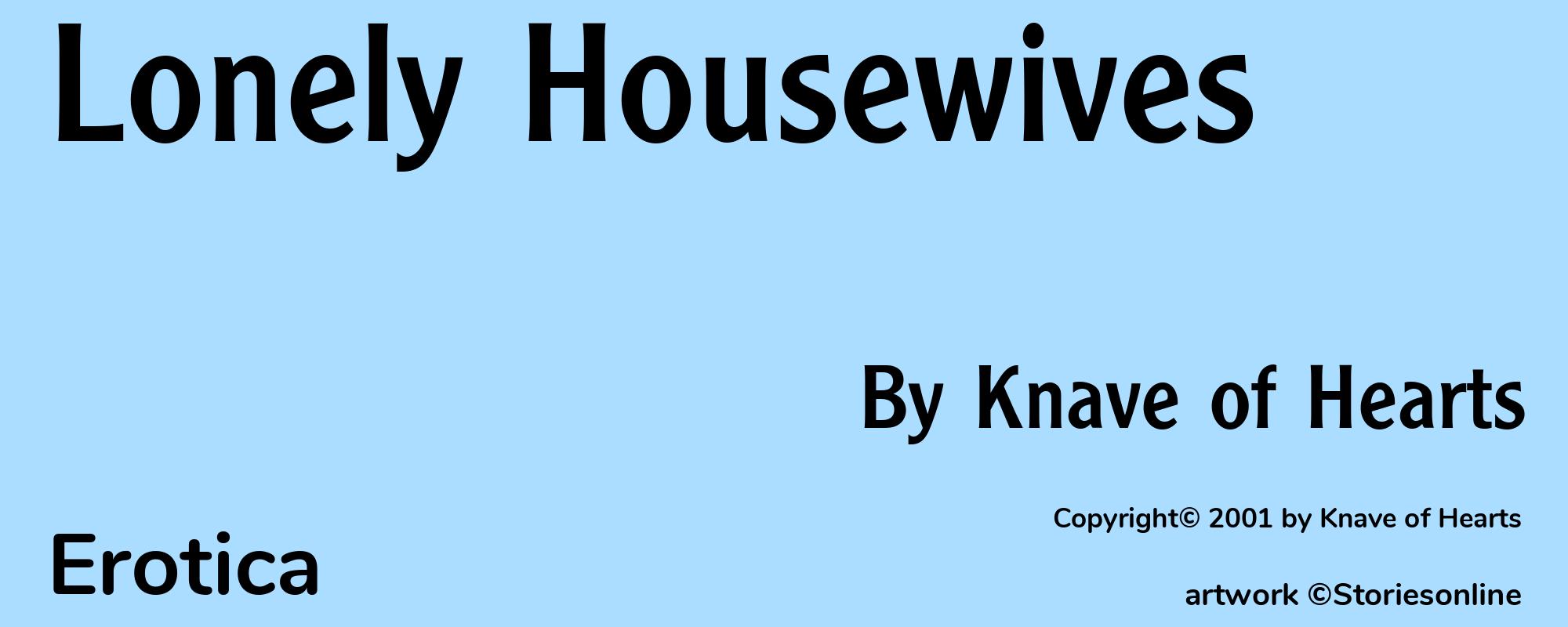 Lonely Housewives - Cover