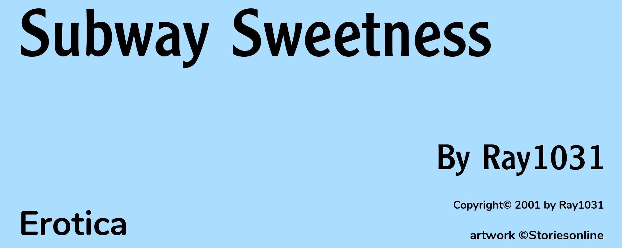 Subway Sweetness - Cover