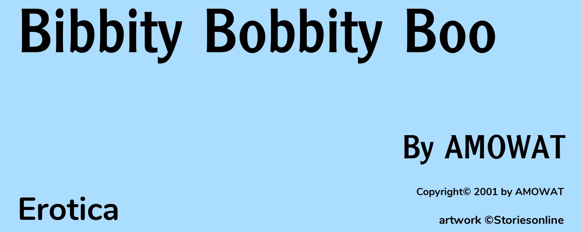 Bibbity Bobbity Boo - Cover