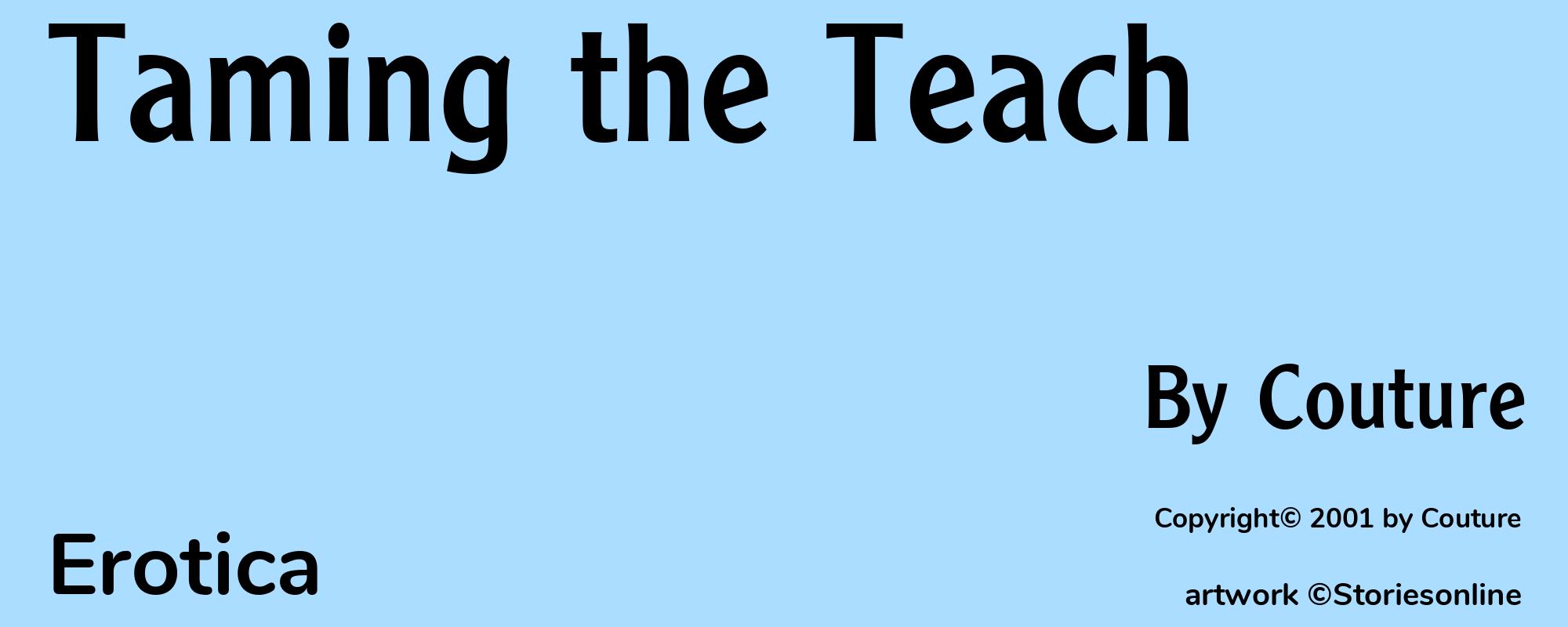 Taming the Teach - Cover