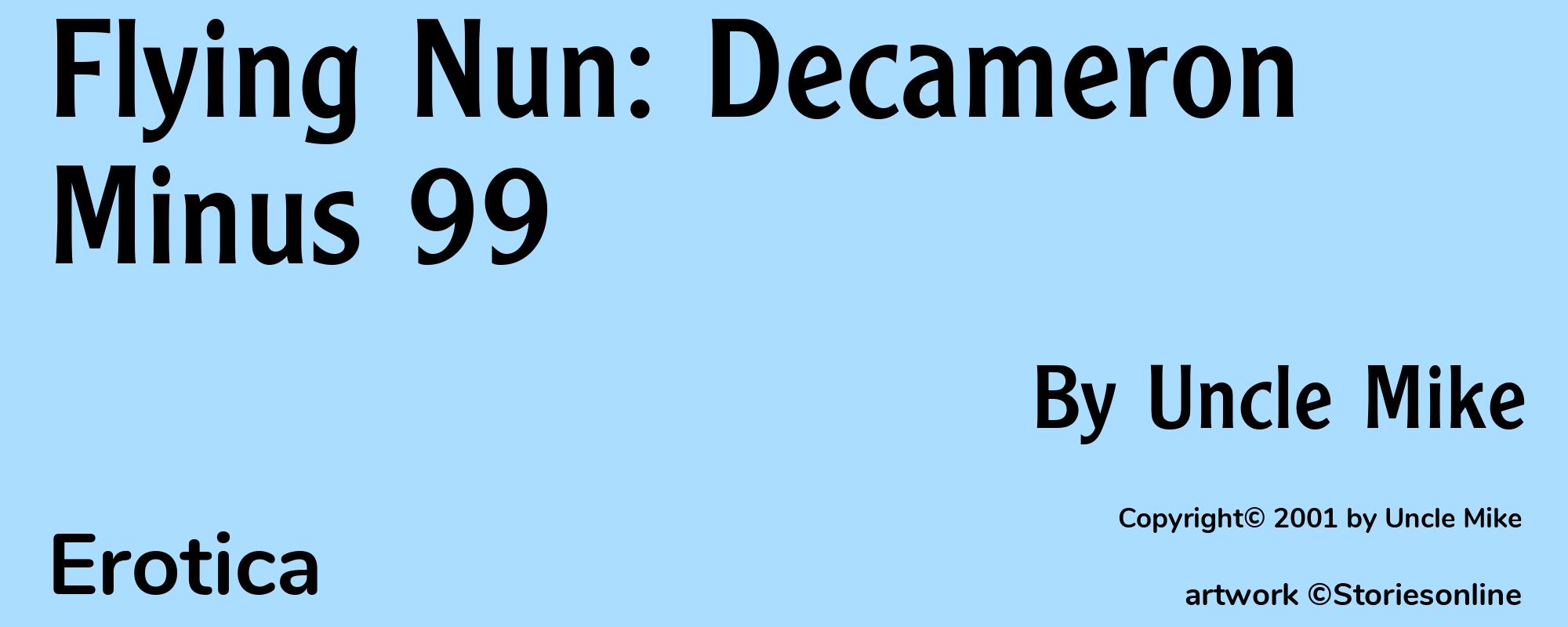 Flying Nun: Decameron Minus 99 - Cover