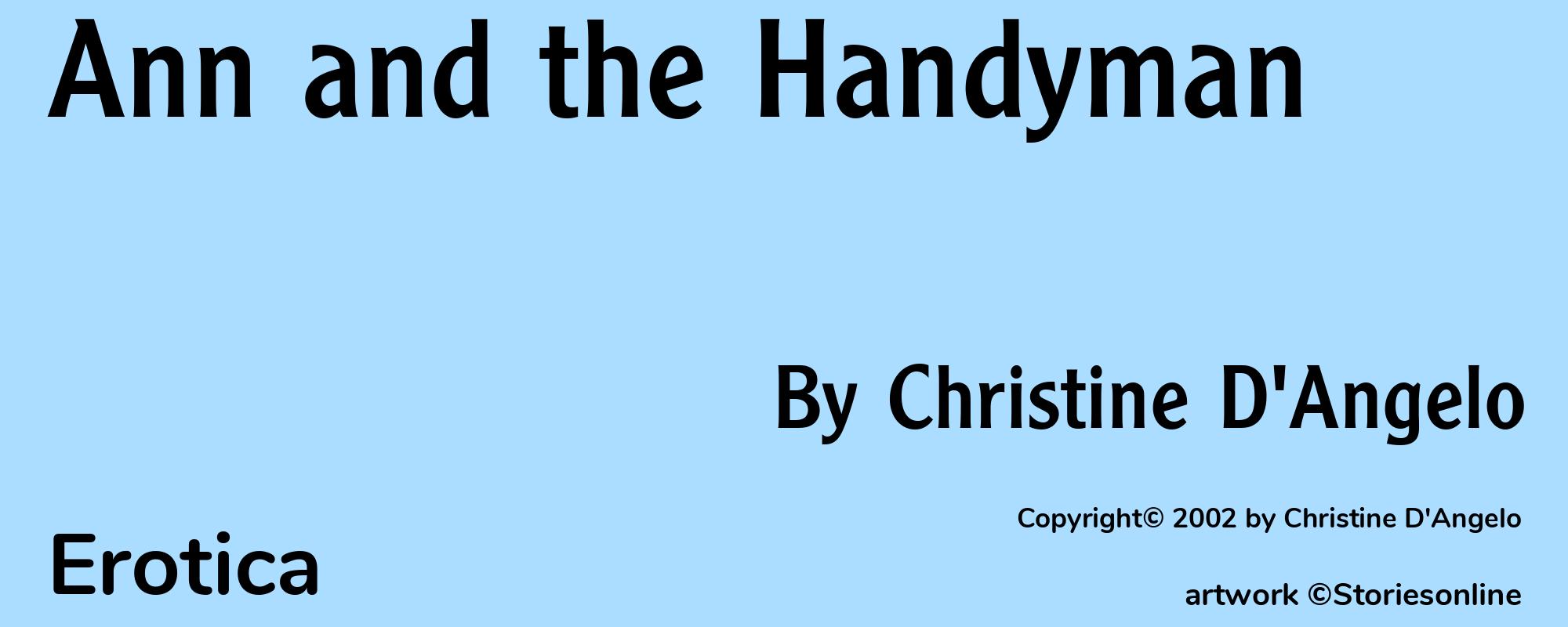 Ann and the Handyman - Cover