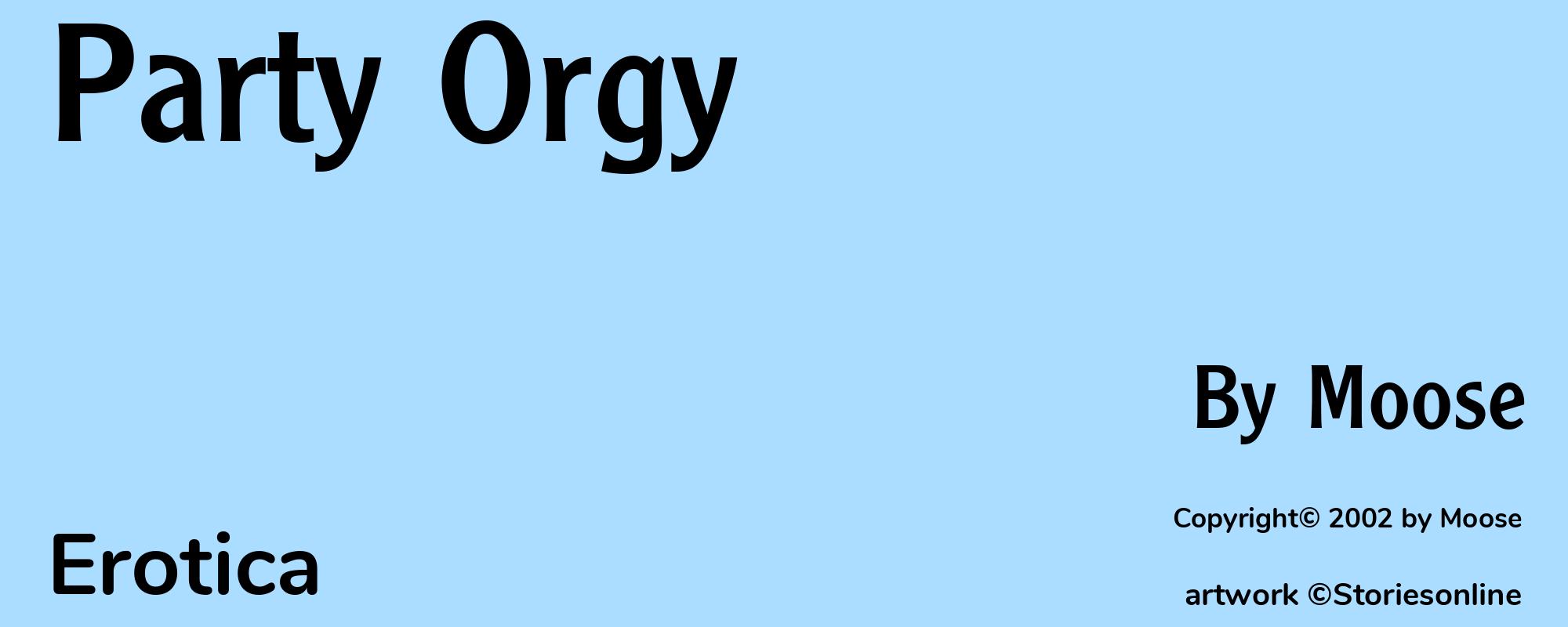 Party Orgy - Cover