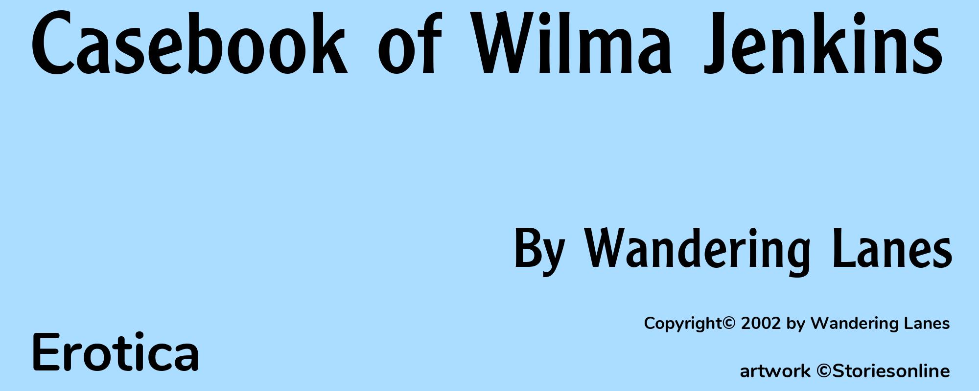 Casebook of Wilma Jenkins - Cover