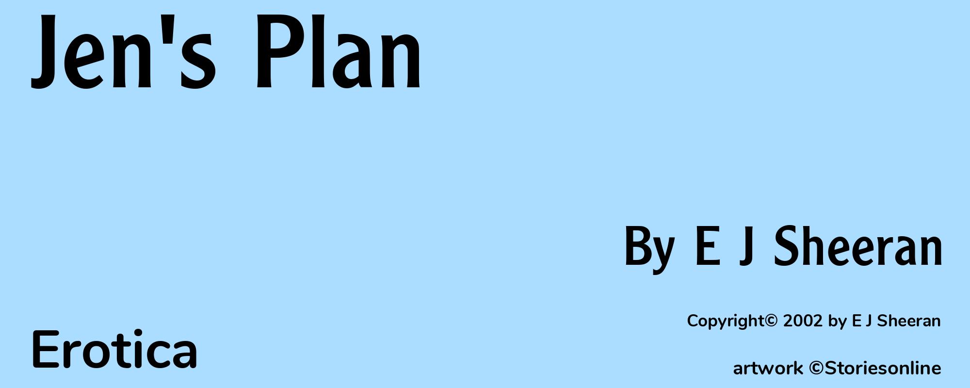 Jen's Plan - Cover