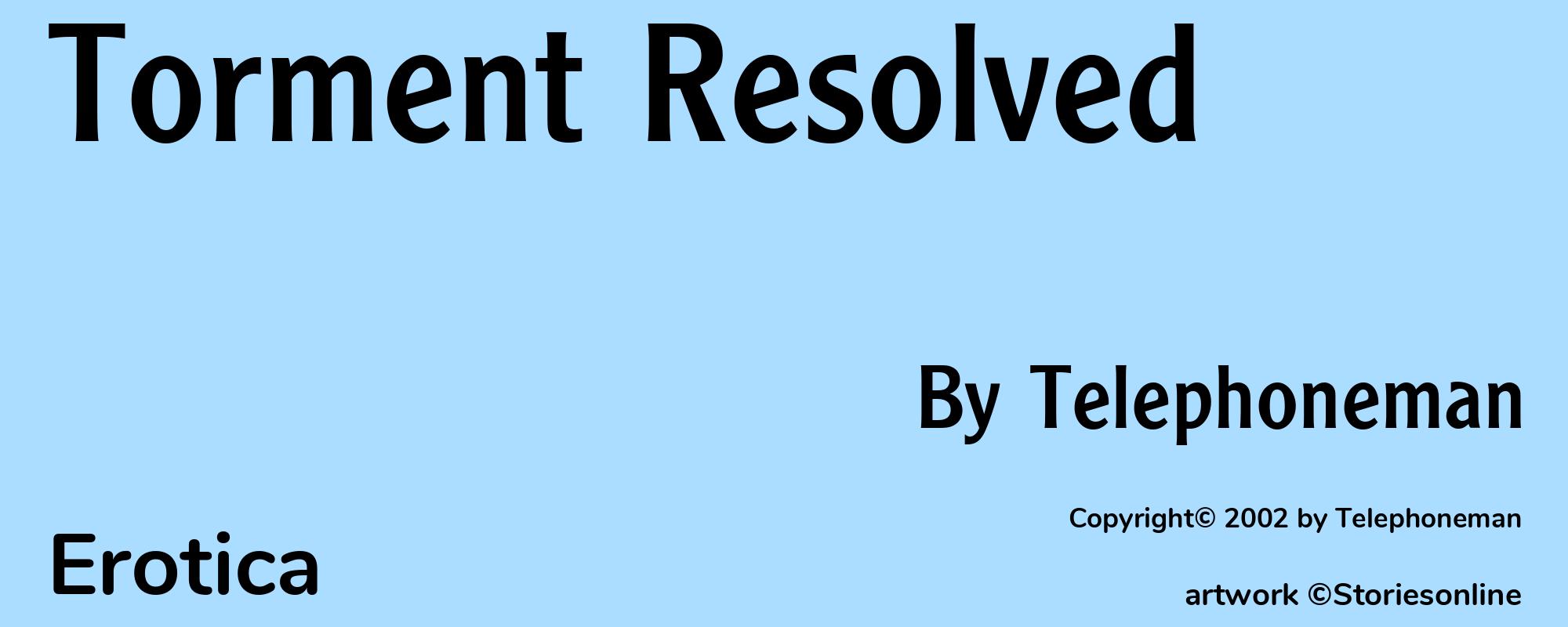Torment Resolved - Cover