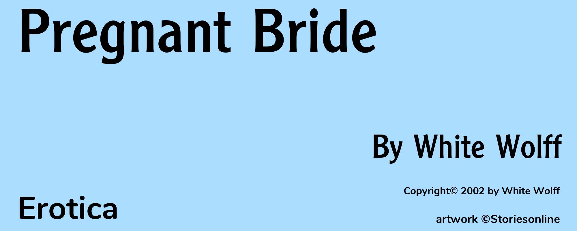Pregnant Bride - Cover
