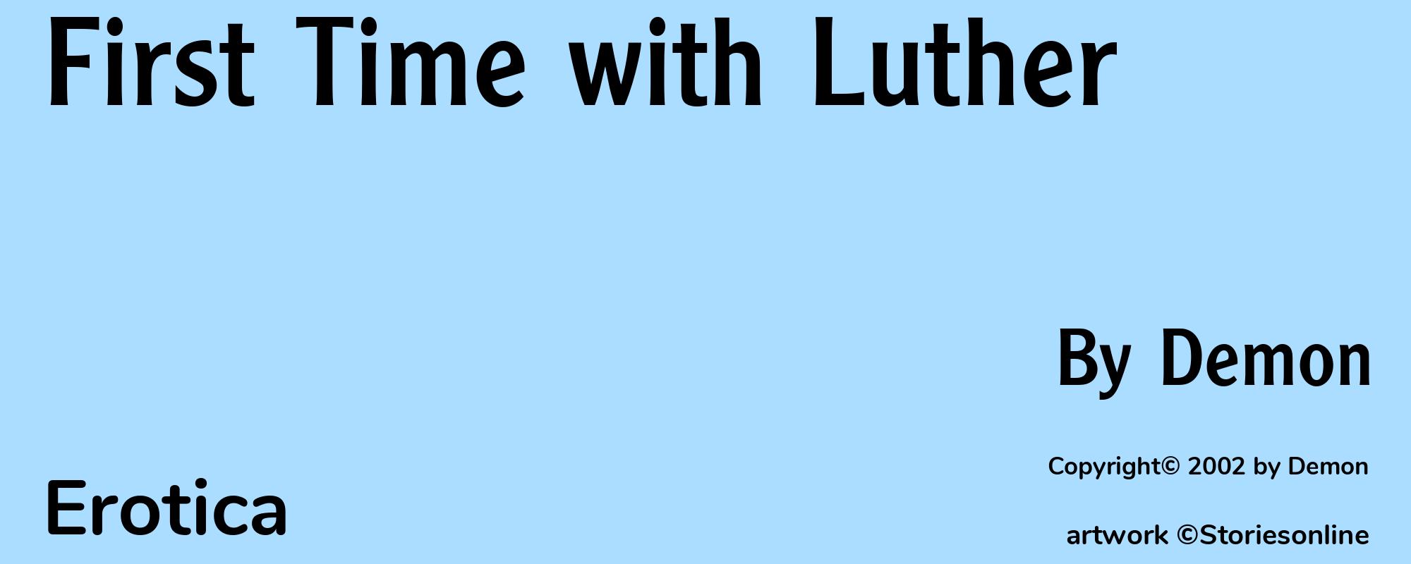 First Time with Luther - Cover