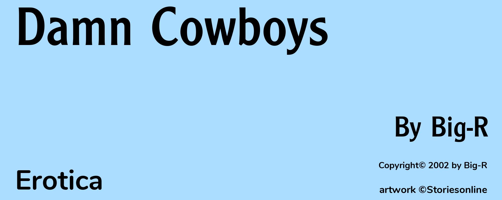 Damn Cowboys - Cover
