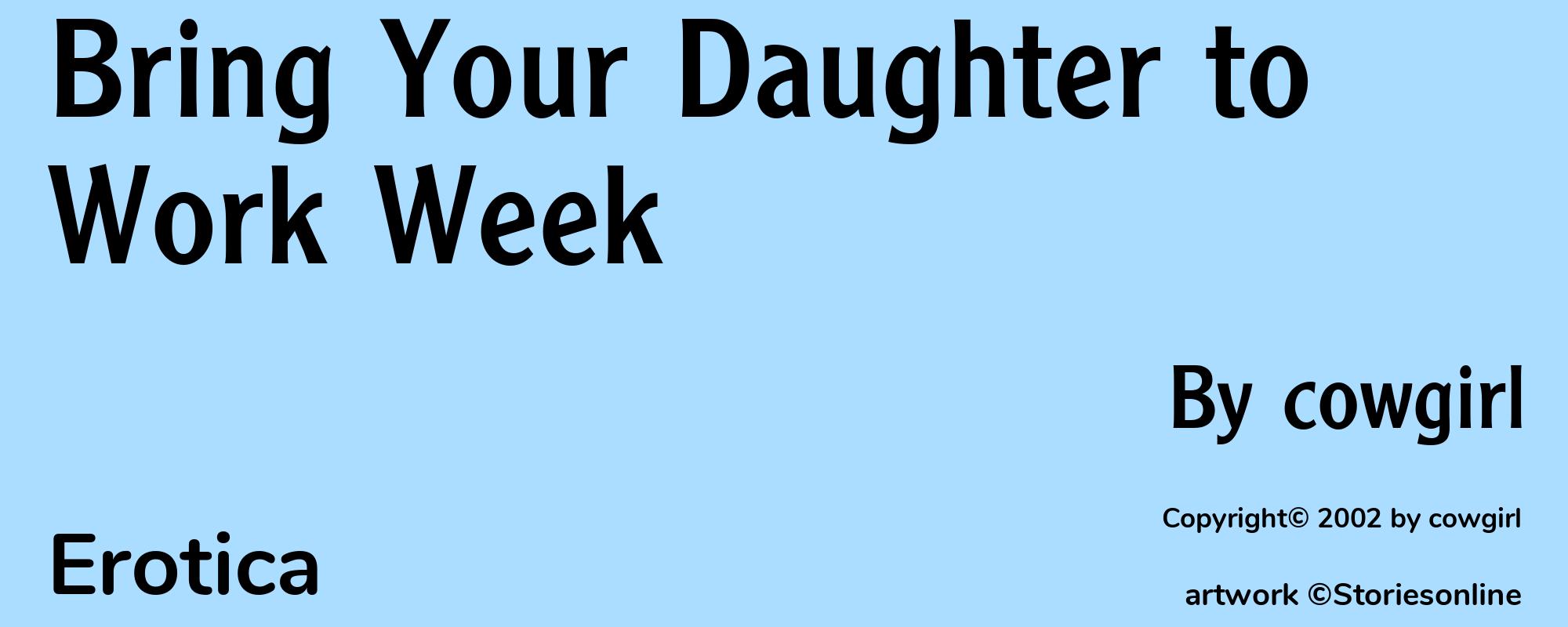 Bring Your Daughter to Work Week - Cover