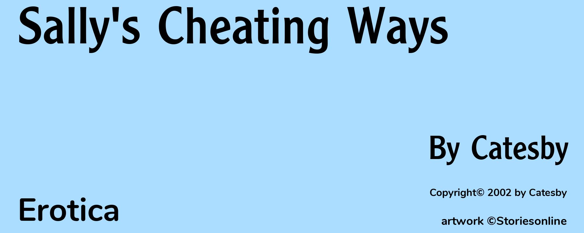 Sally's Cheating Ways - Cover