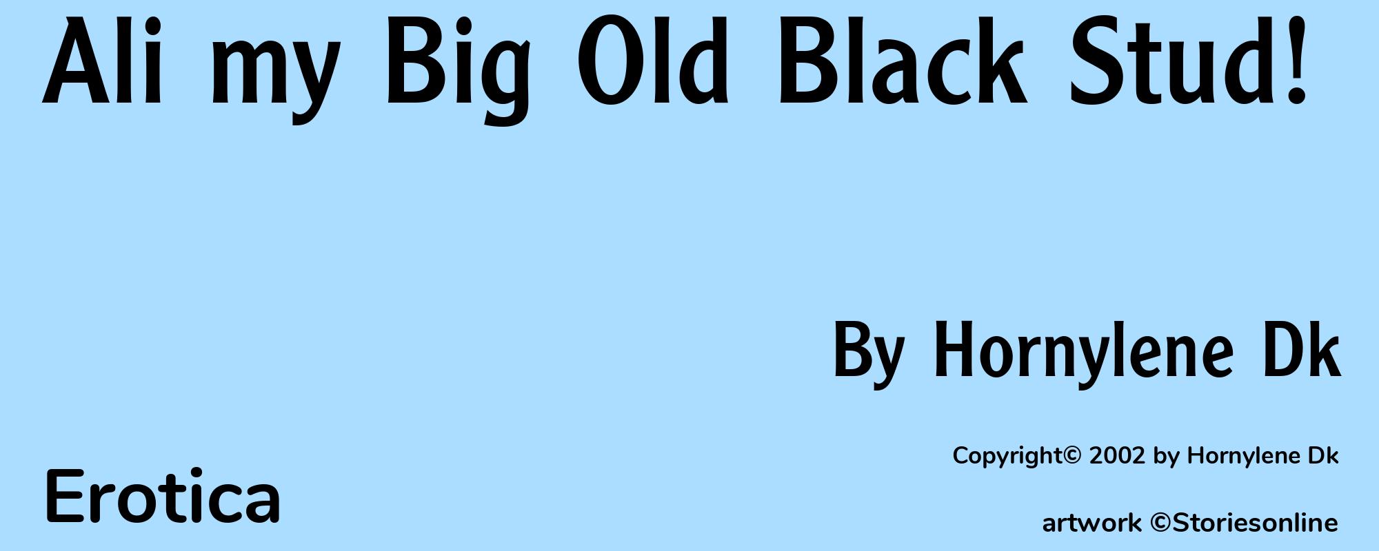 Ali my Big Old Black Stud! - Cover