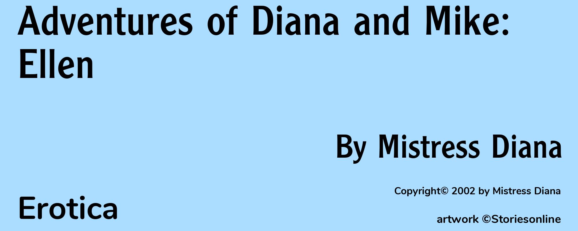 Adventures of Diana and Mike: Ellen - Cover