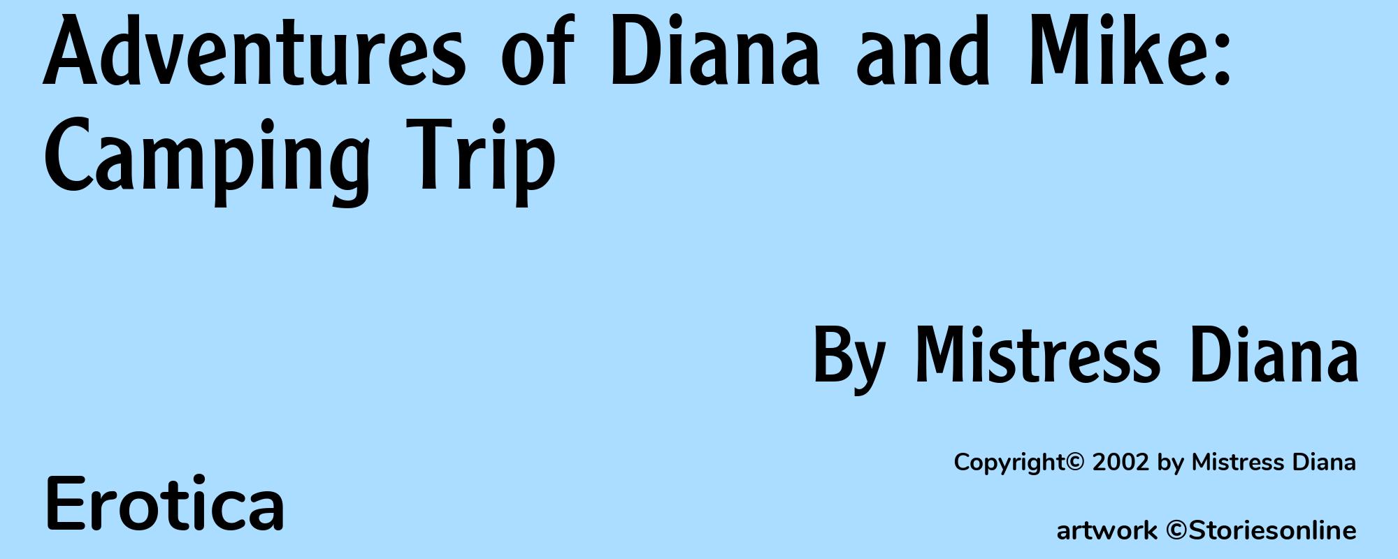 Adventures of Diana and Mike: Camping Trip - Cover