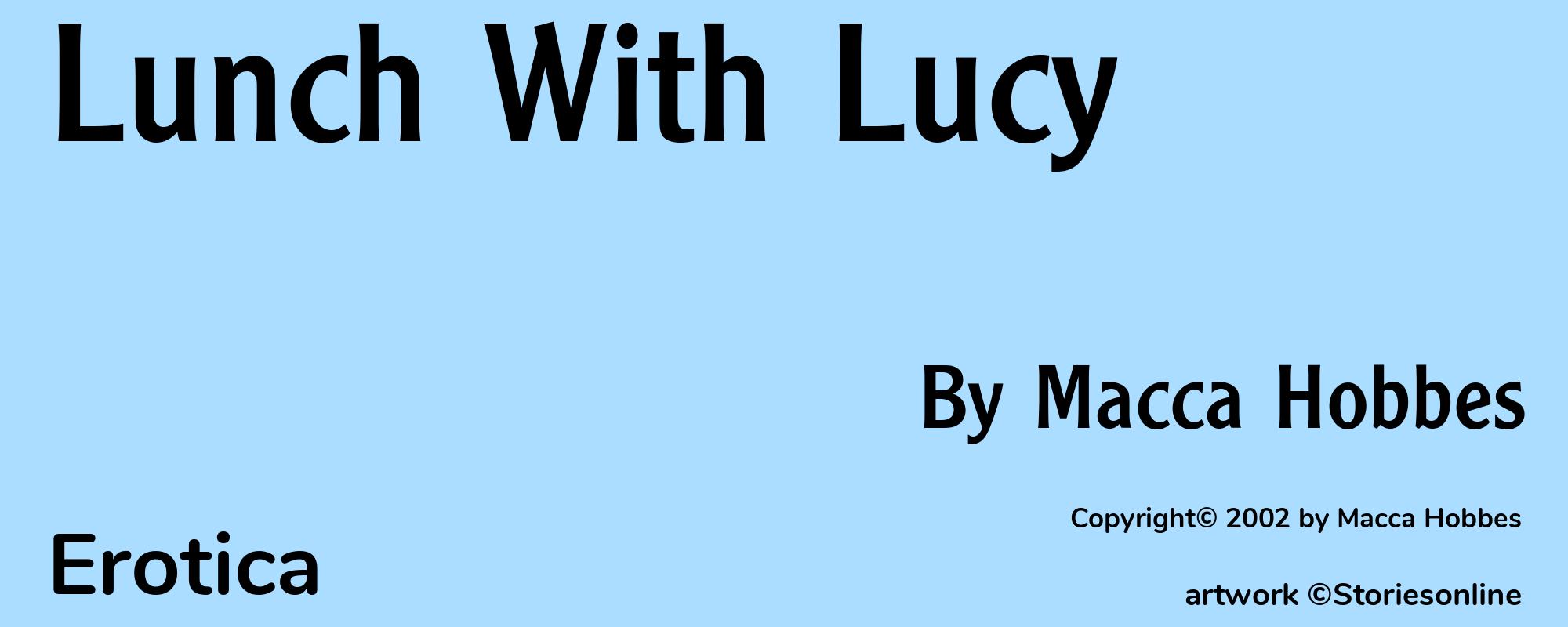 Lunch With Lucy - Cover