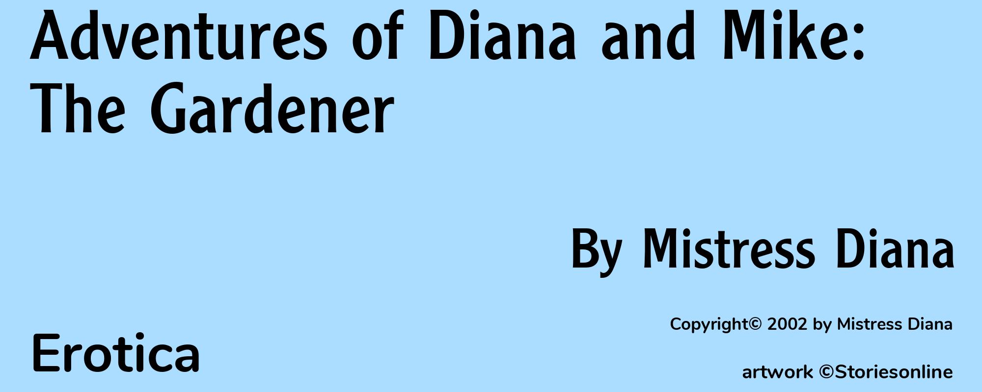 Adventures of Diana and Mike: The Gardener - Cover