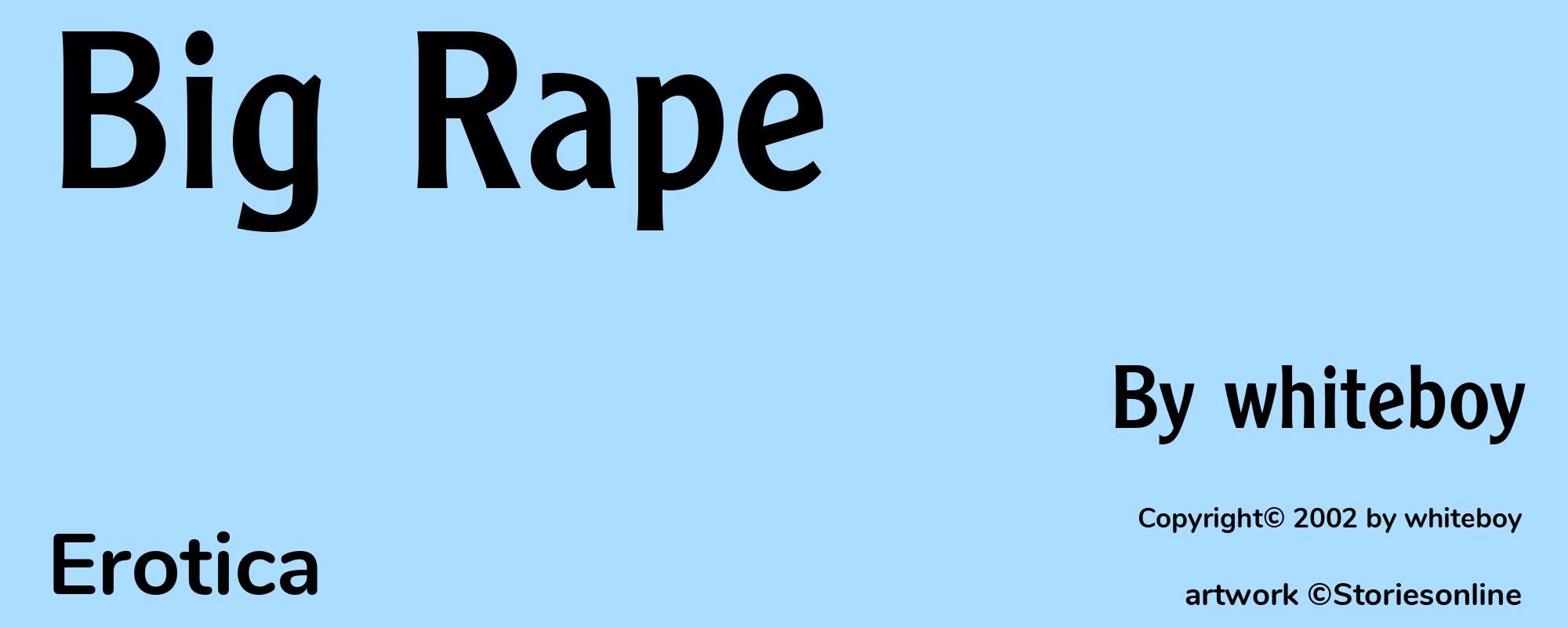 Big Rape - Cover