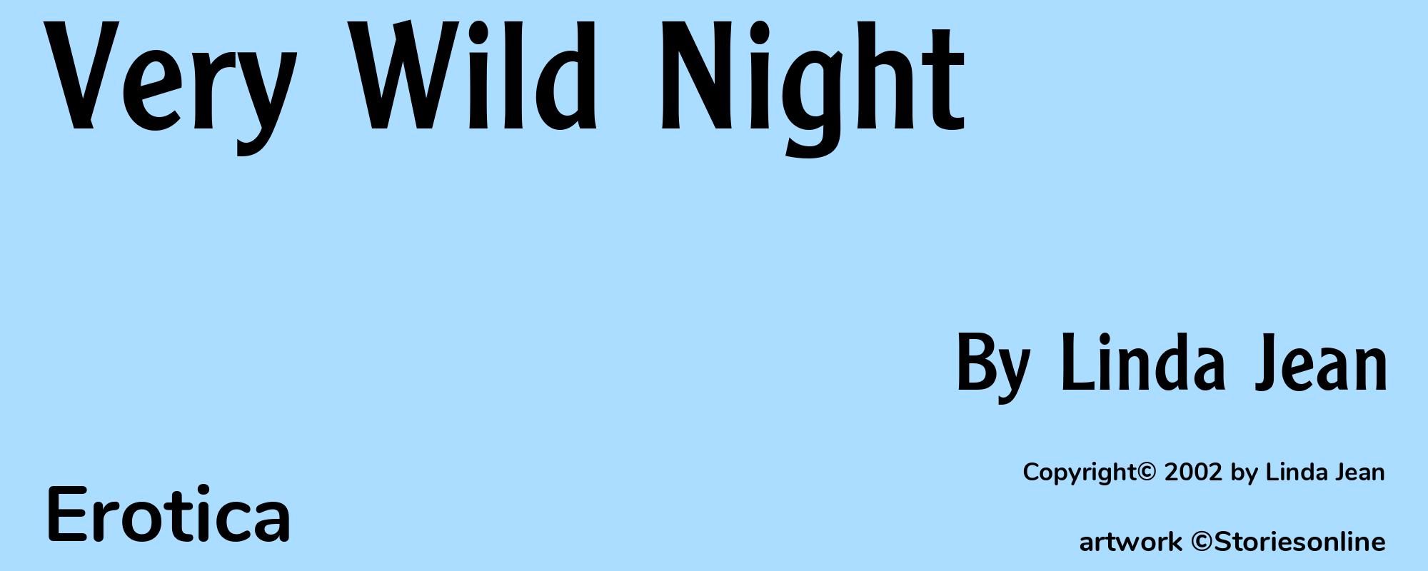 Very Wild Night - Cover