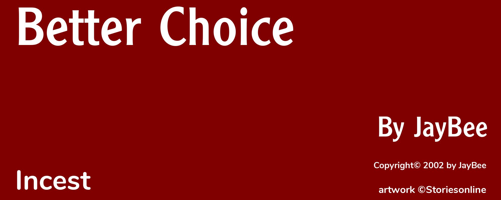 Better Choice - Cover