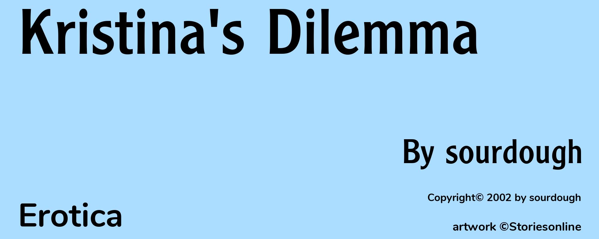Kristina's Dilemma - Cover