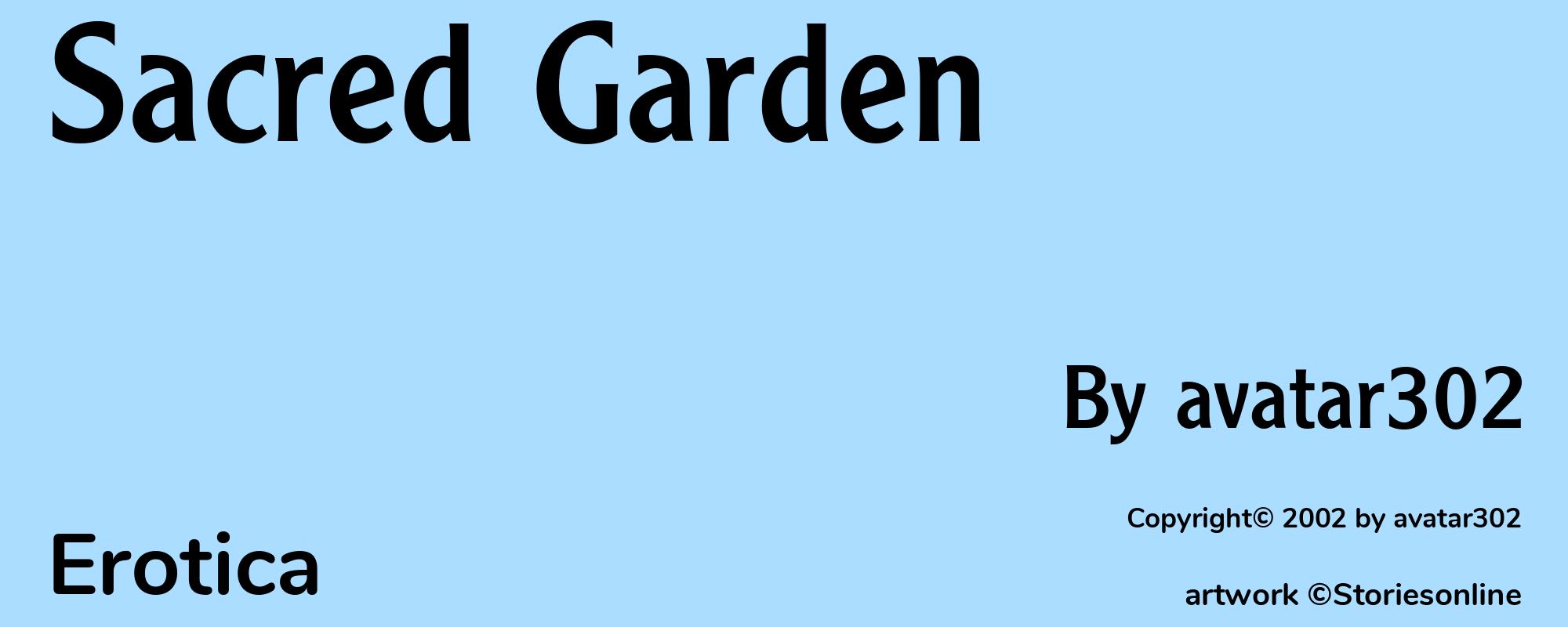 Sacred Garden - Cover