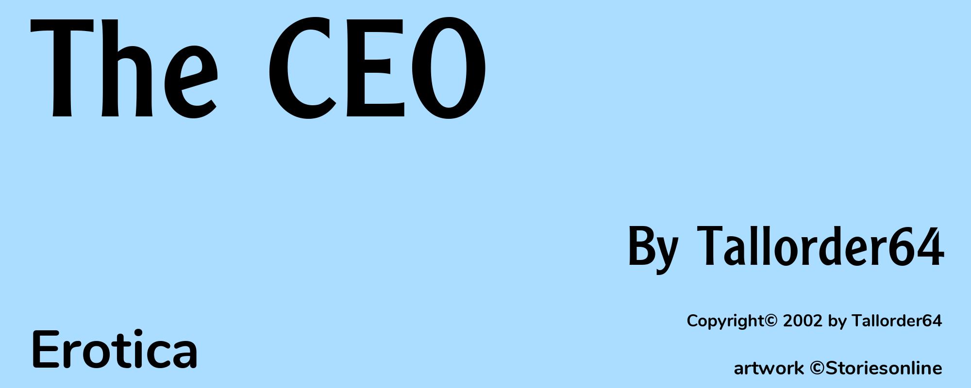 The CEO - Cover