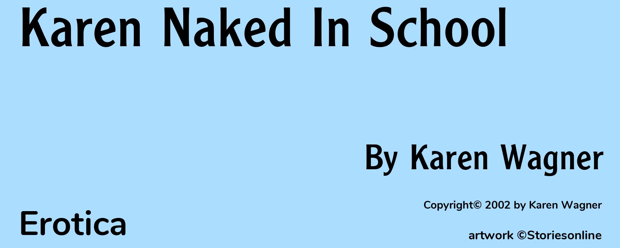 Karen Naked In School - Cover