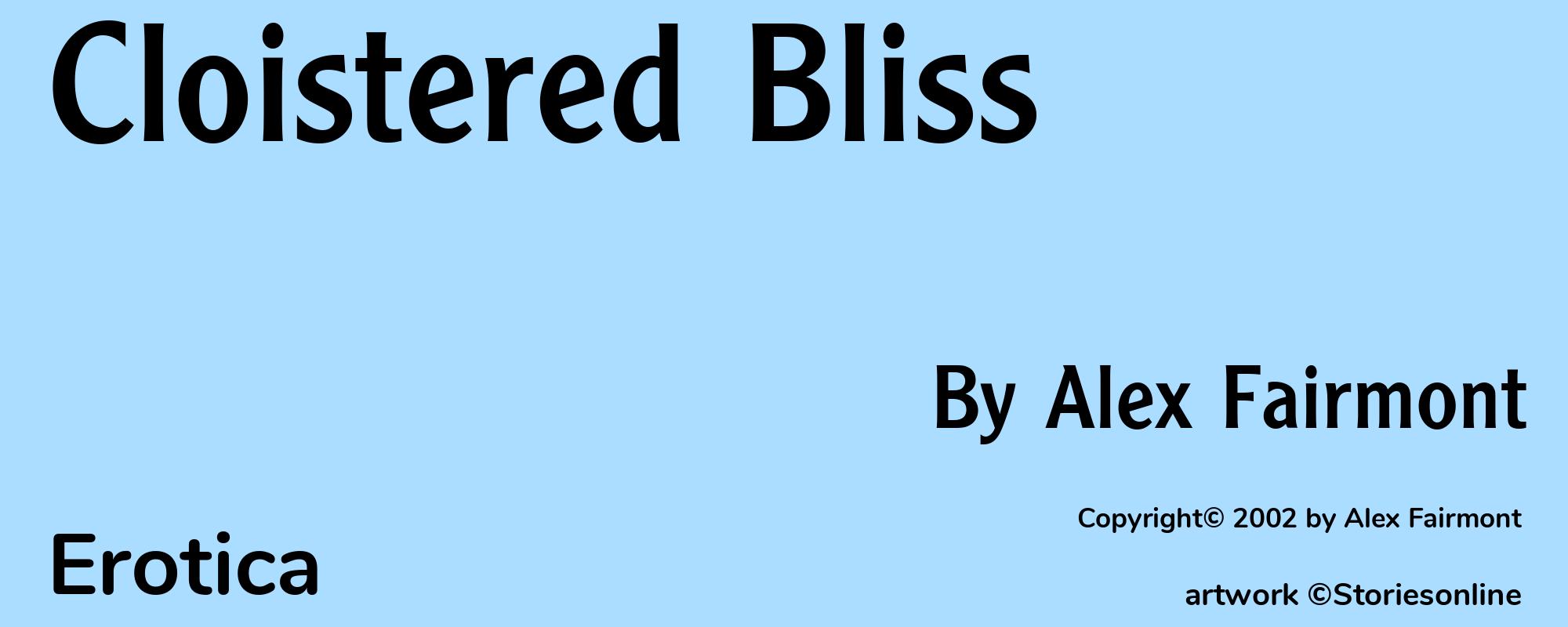 Cloistered Bliss - Cover