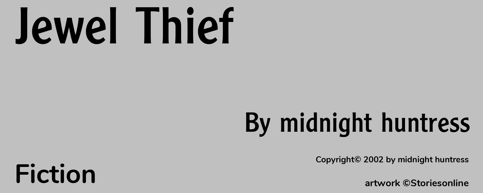 Jewel Thief - Cover