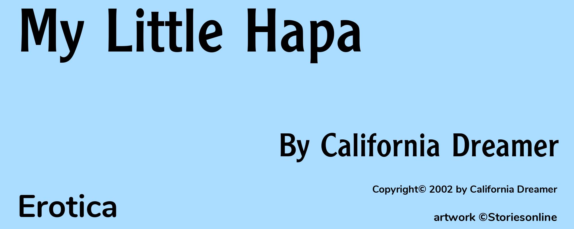 My Little Hapa - Cover