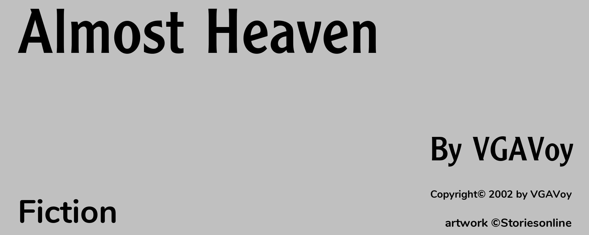 Almost Heaven - Cover