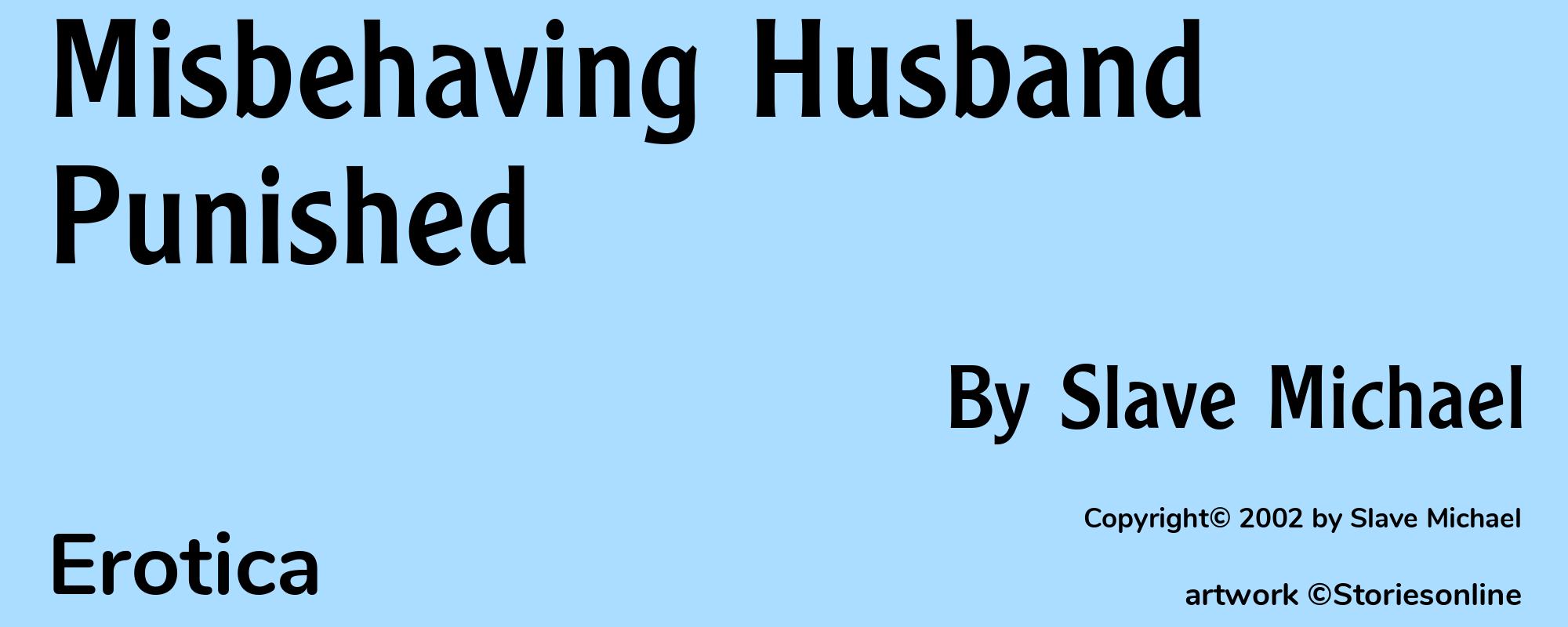 Misbehaving Husband Punished - Cover