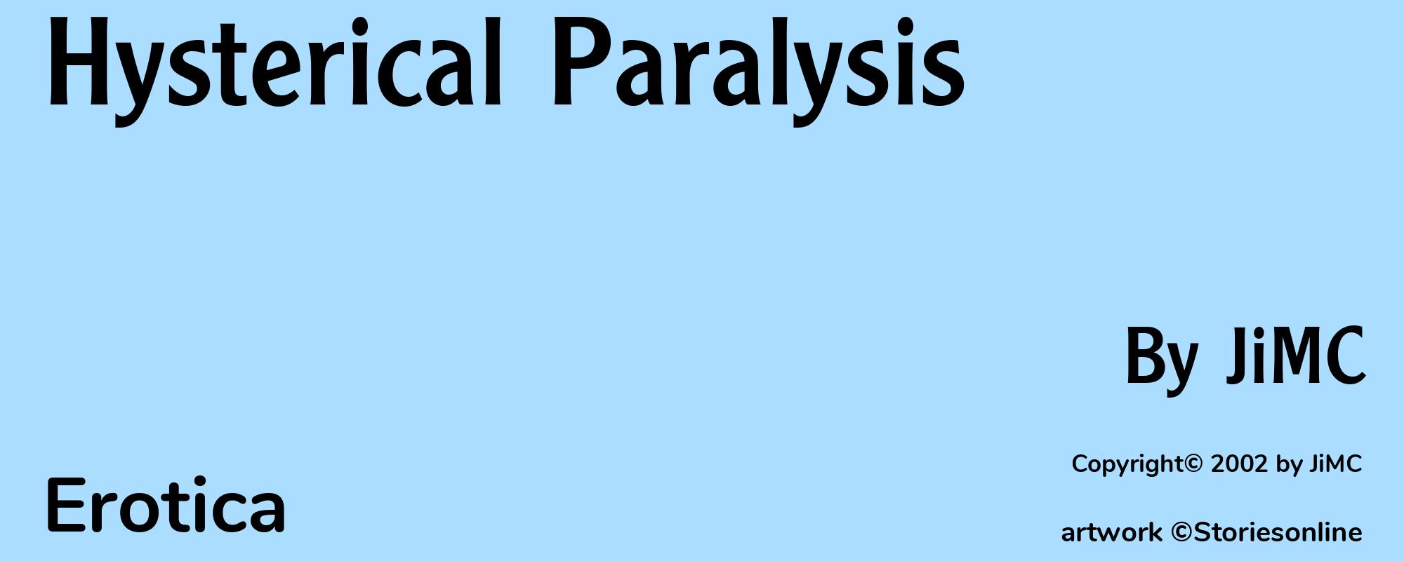 Hysterical Paralysis - Cover