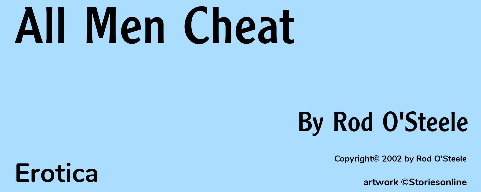 All Men Cheat - Cover