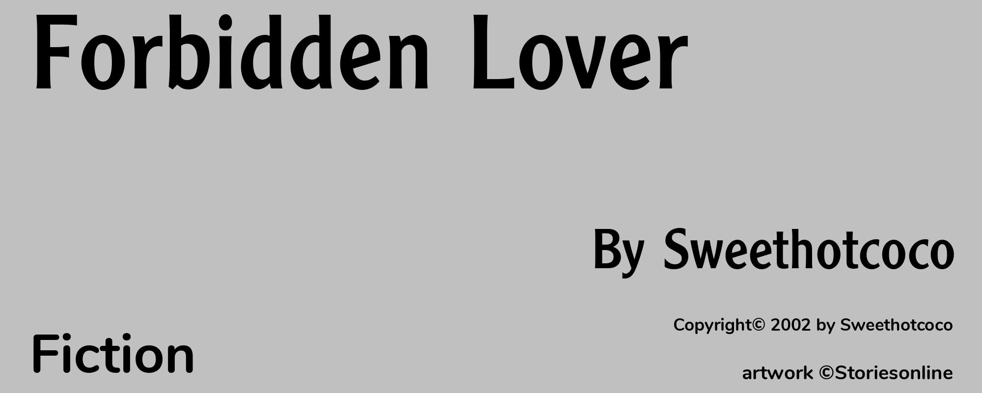 Forbidden Lover - Cover