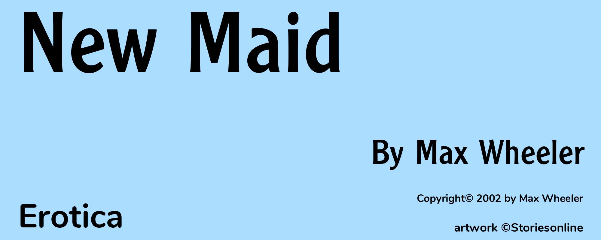 New Maid - Cover