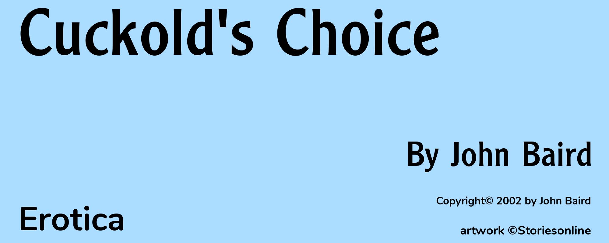 Cuckold's Choice - Cover
