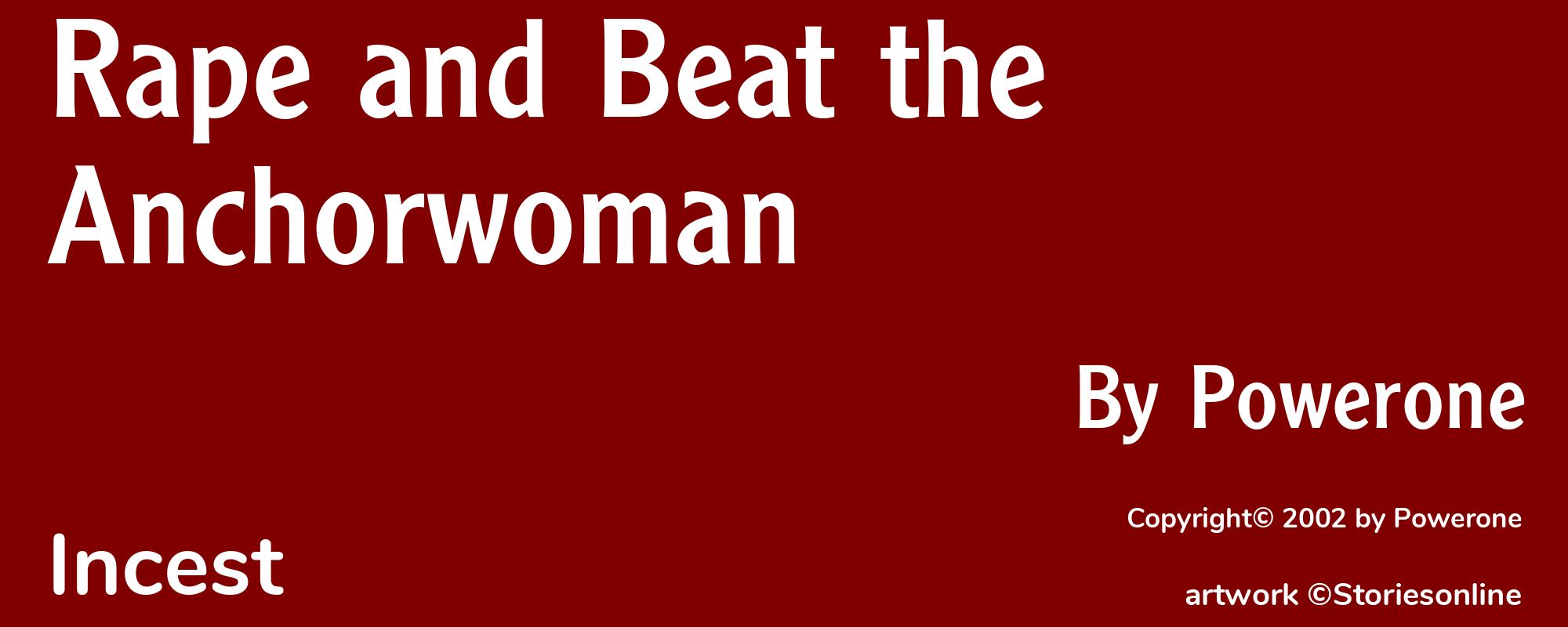 Rape and Beat the Anchorwoman - Cover