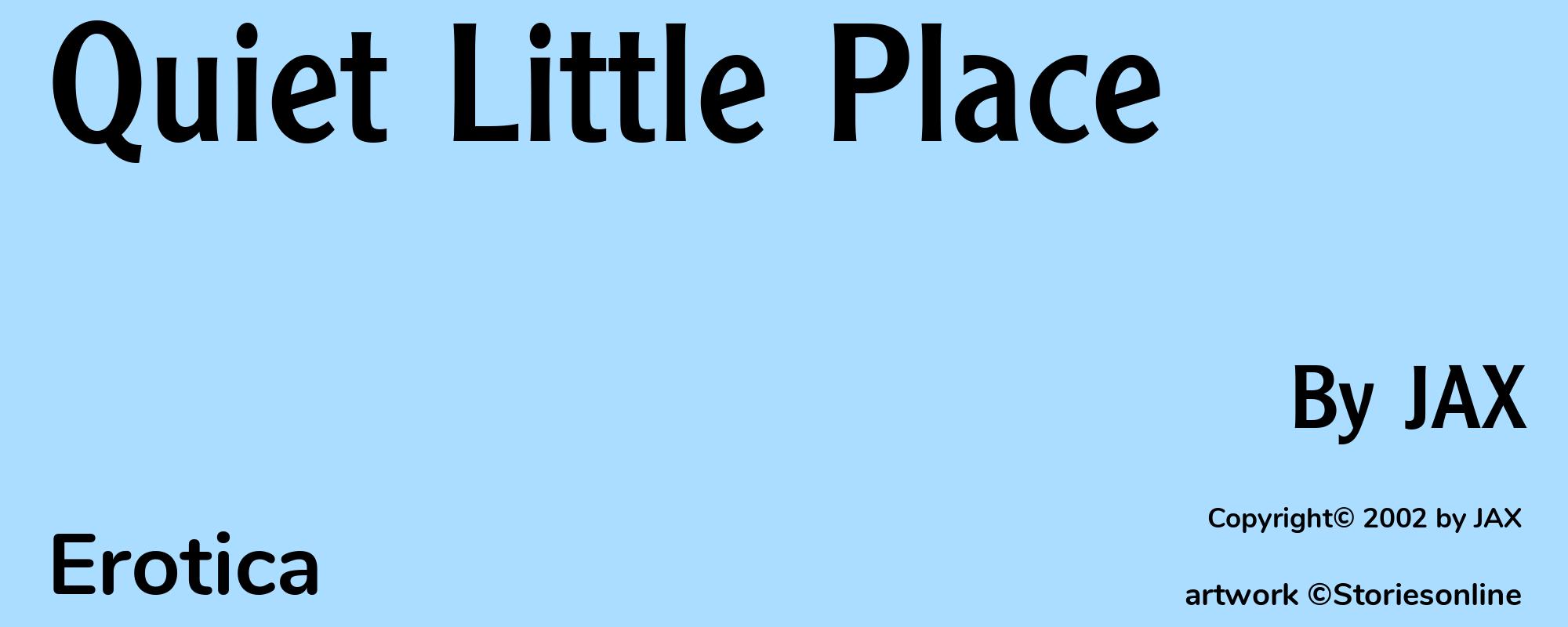Quiet Little Place - Cover