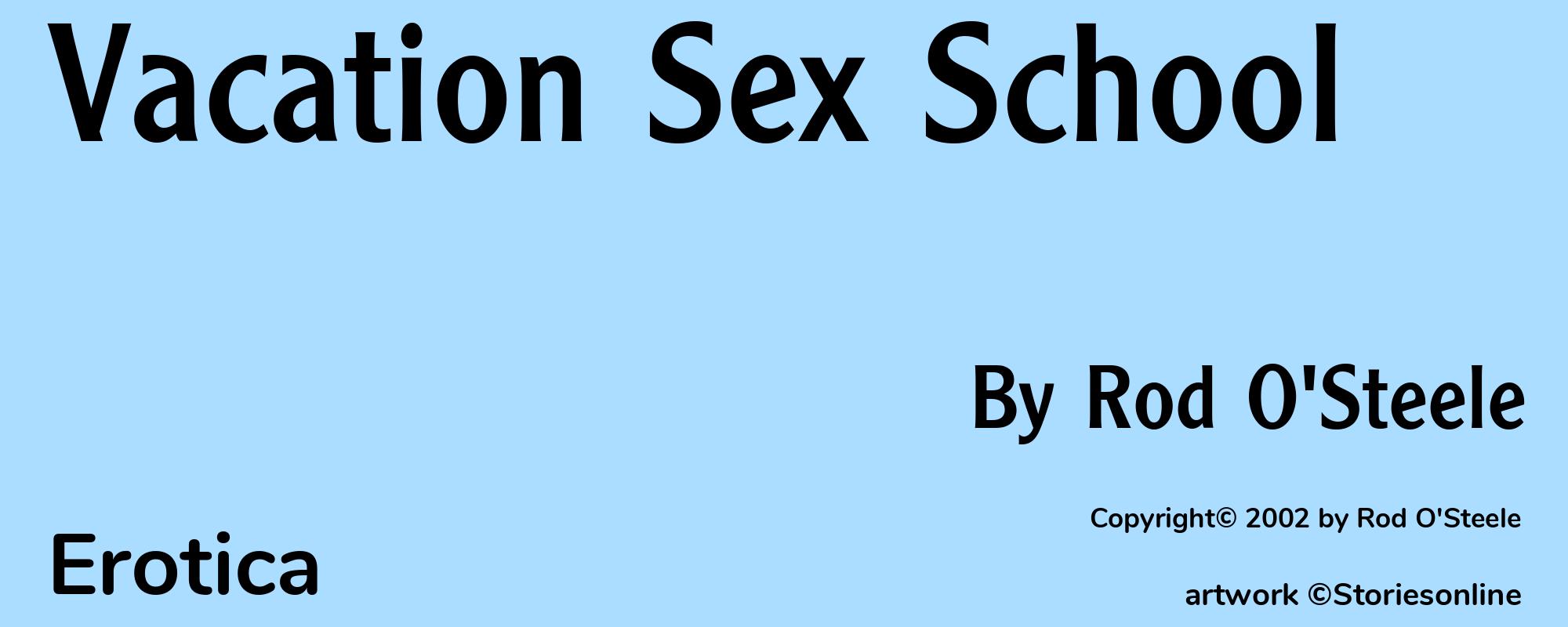Vacation Sex School - Cover