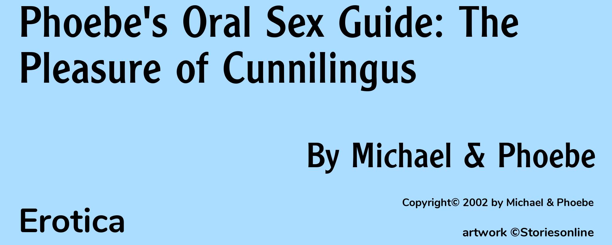 Phoebe's Oral Sex Guide: The Pleasure of Cunnilingus - Cover