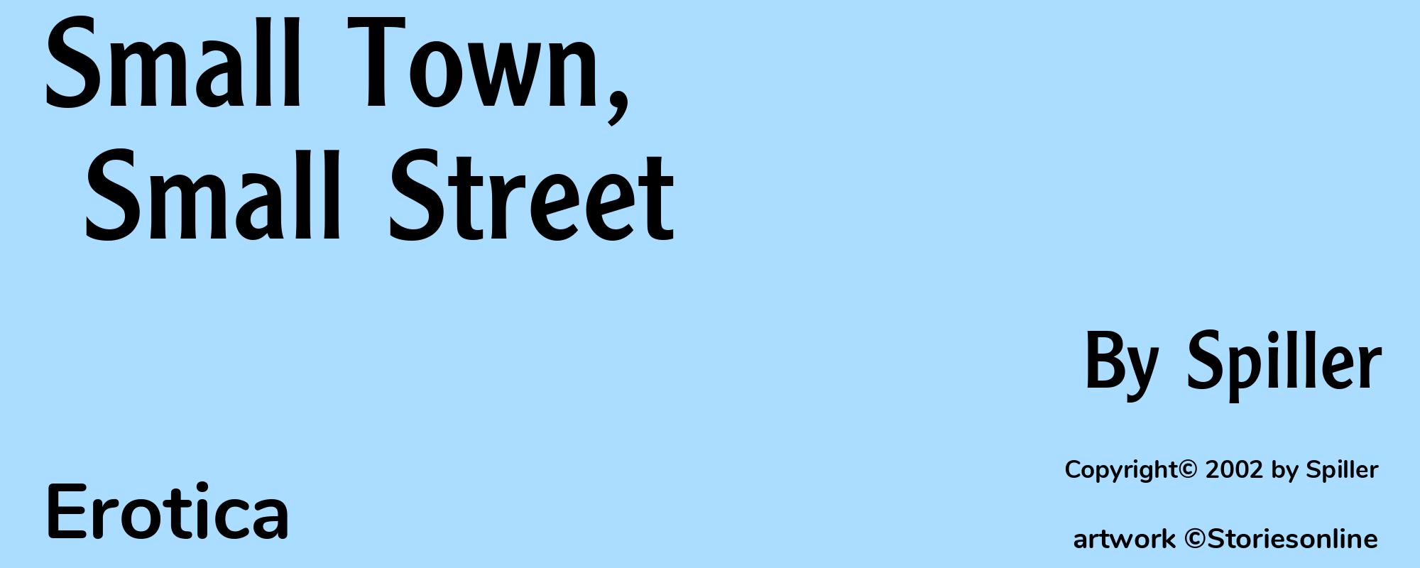 Small Town, Small Street - Cover