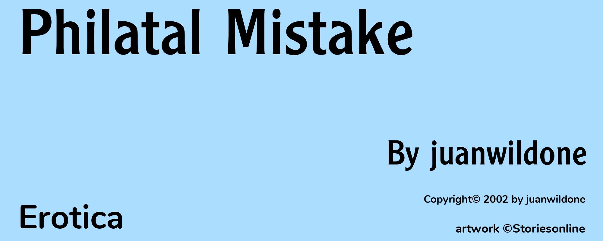 Philatal Mistake - Cover