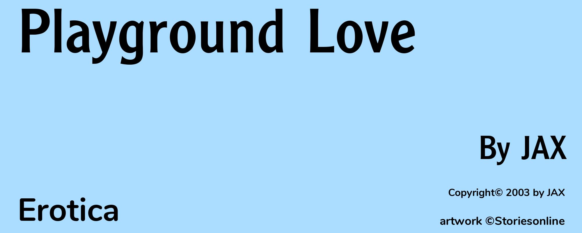 Playground Love - Cover