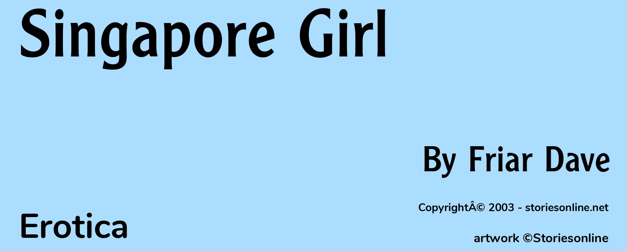 Singapore Girl - Cover